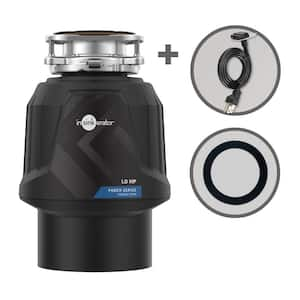 Power 1HP, 1 HP Garbage Disposal, Continuous Feed Food Waste Disposer with EZ Connect Cord and Putty-Free Sink Seal