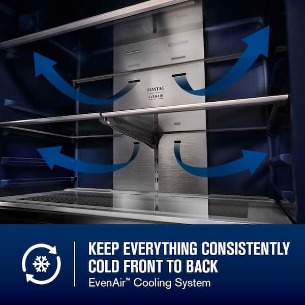 Maytag 36 in. 30.52 cu. ft. Freestanding French Door Refrigerator