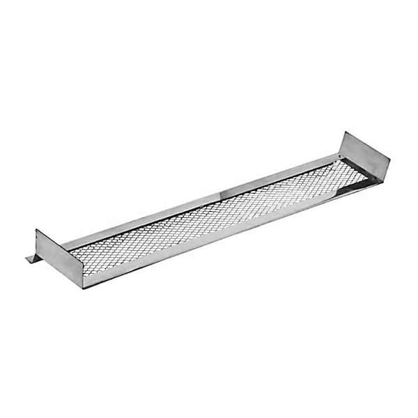 Gibraltar Building Products 22-5/8 in. x 3-1/2 in. Rectangular Silver  Built-in Screen Galvanized Steel Soffit Vent EV223-1/8 - The Home Depot