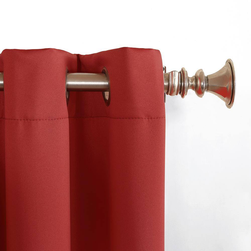 Brick Red Room Darkening Grommet Curtain Panel 40" x 63"
