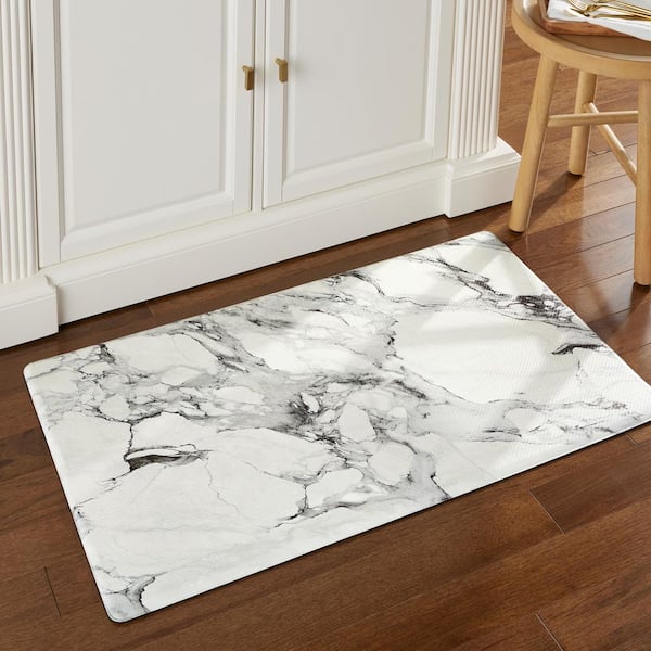 Opulentix Kitchen Mats for Floor Anti Fatigue Kitchen Mats and Rugs  Cushioned Non Skid Waterproof Thick Comfort Marble Kitchen Floor Mats for  Standing