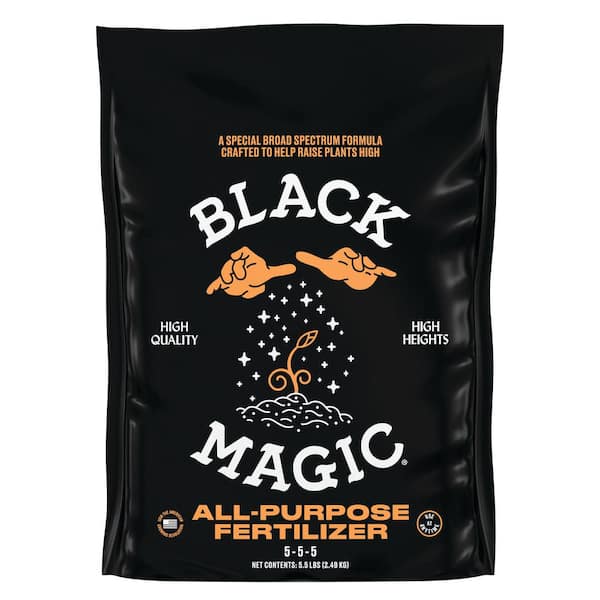 Black Magic 5.5 lbs. 5-5-5 All-Purpose Fertilizer - Broad Spectrum Formula for All Plant Types