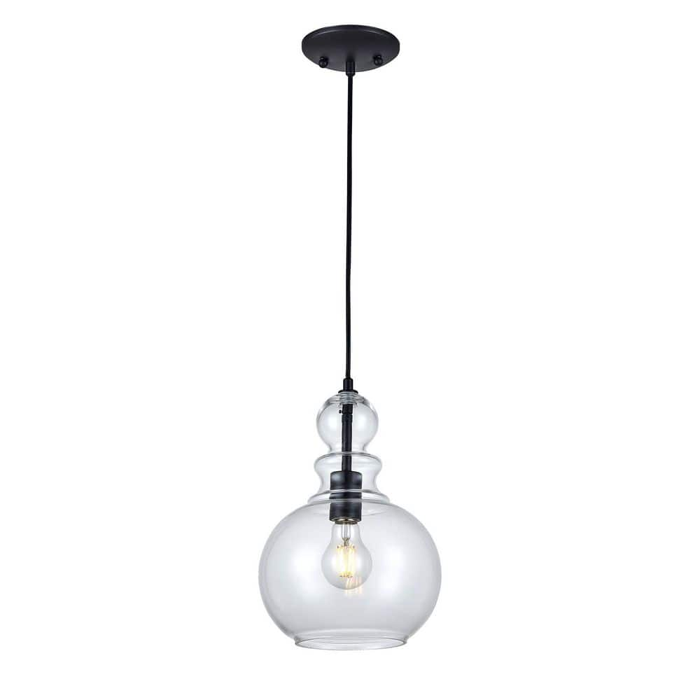 1-Light Oil Rubbed Bronze Dome Mini Pendant Light