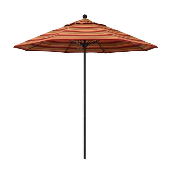 California Umbrella 9 Ft. Bronze Aluminum Commercial Market Patio ...