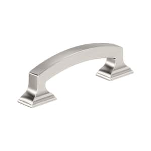 Incisive 3 in. Classic Satin Nickel Arch Cabinet Pull