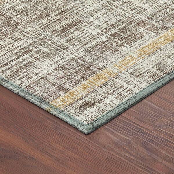 Chantille Machine Washable Indoor/Outdoor Abstract ACN2388 Putty 3 ft. x 4 ft. Area Rug