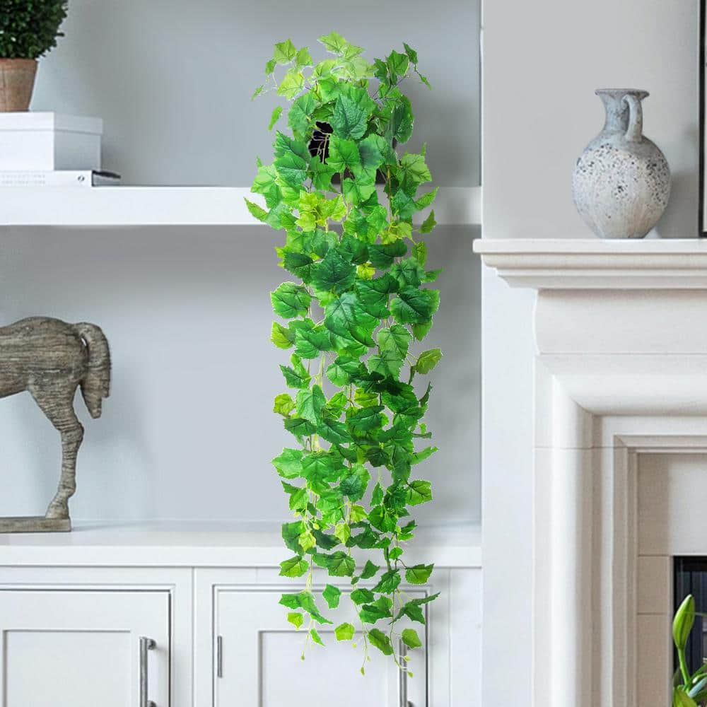 34 Artificial Hanging Vine/Greenery/Plant with Stem-Tea Leaf  Bush-Cascading Wall Decor-Wall Decoration-Greenery Decor-Floral Supply