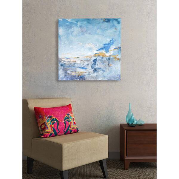 PTM Images 15 in. x 15 in. ‘‘Blue Impression I'' Canvas Wall Art