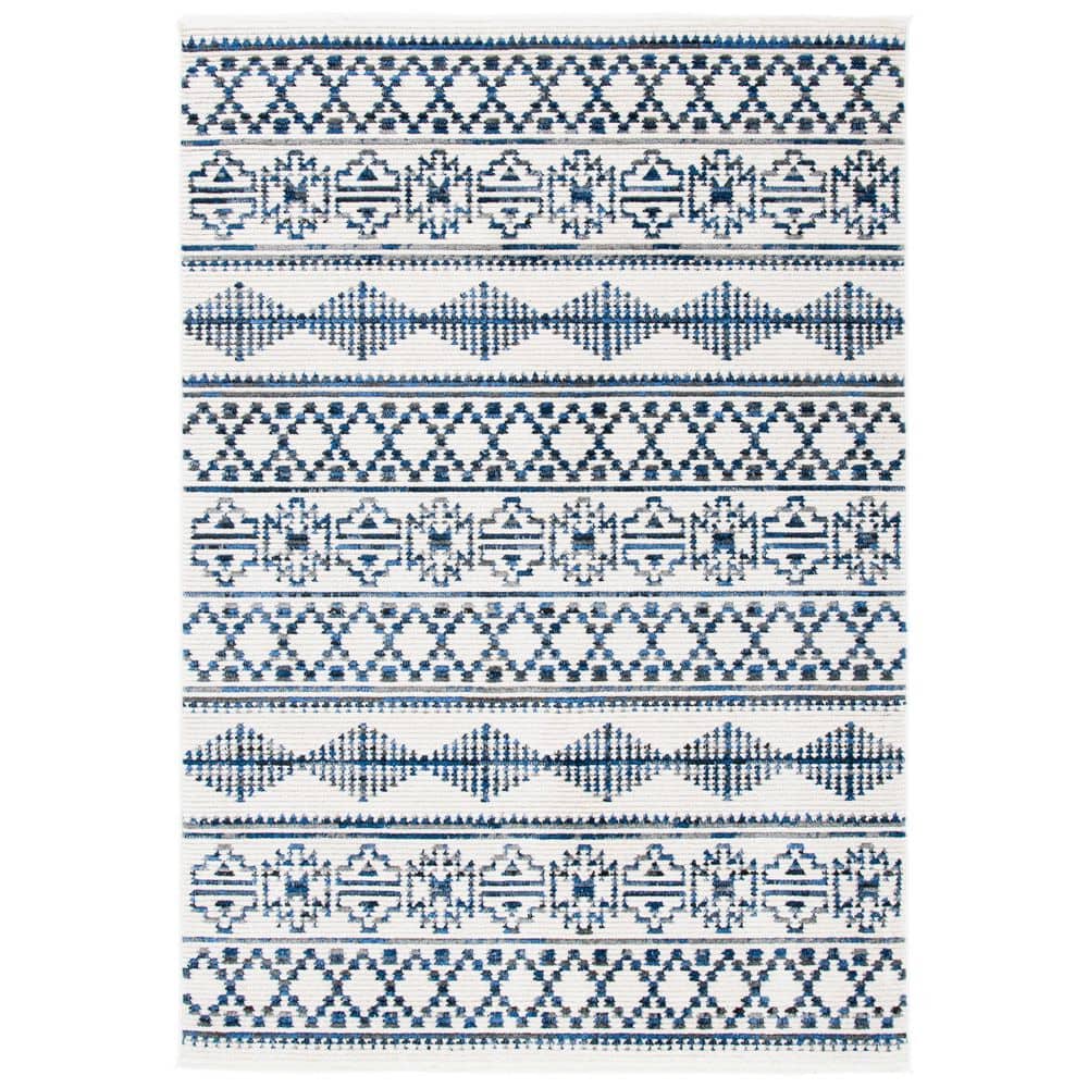 Sedona 9 ft. x 12 ft. Ivory/Dark Gray Geometric Striped Area Rug price history on PriceWatchPro