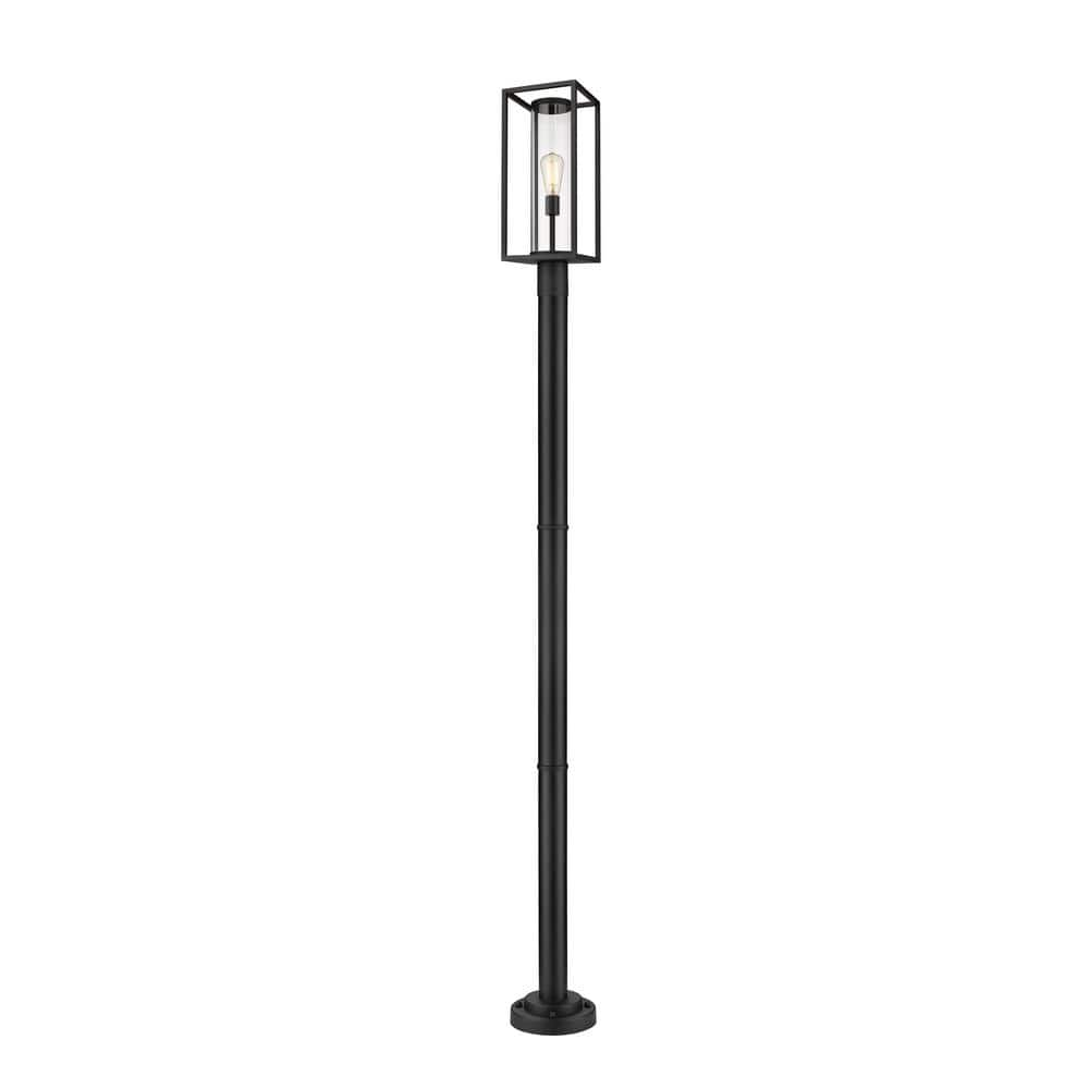 Dunbroch 1-Light Black 101.5 in. Aluminum Hardwired Outdoor Weather ...