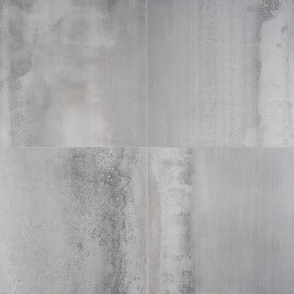 Hempstead Silver 23.62 in. x 23.62 in. Matte Porcelain Floor and Wall Tile (11.62 sq. ft./Case)