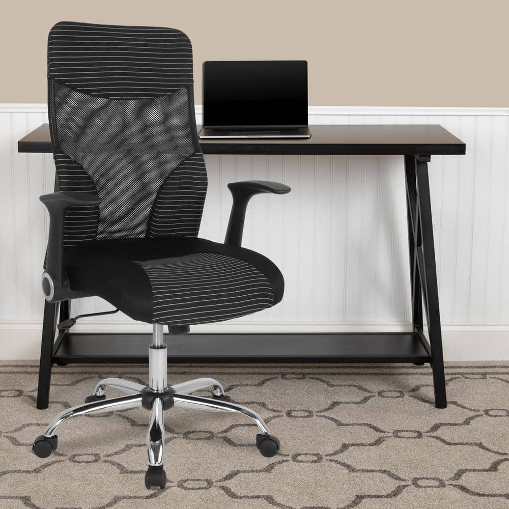 Mesh Swivel Office Chair in Black