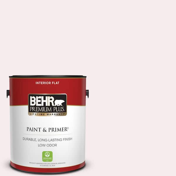 BEHR PREMIUM PLUS 1 gal. #680E-1 First Blush Flat Low Odor Interior Paint & Primer