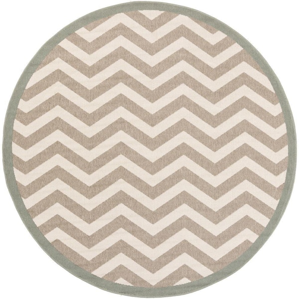 Artistic Weavers Brindabella Ivory 5 ft. x 5 ft. Round Indoor/Outdoor Area Rug