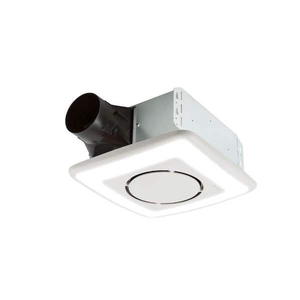 Broan-NuTone Flex Series 110 CFM Ceiling Mounted Room Side Installation Bathroom Exhaust Fan with LED Light, ENERGY STAR*