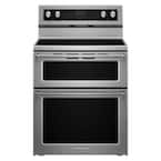 6.7 cu. ft. Double Oven Electric Range with Self-Cleaning Convection Oven in Stainless Steel