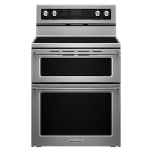 6.7 cu. ft. Double Oven Electric Range with Self-Cleaning Convection Oven in Stainless Steel