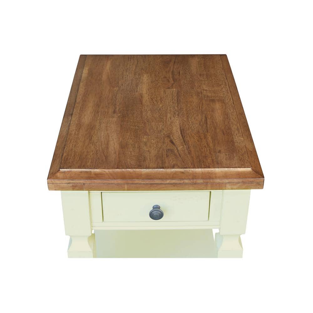 Vista 2-Tone Hickory and Gray End Table - thumbnail 3