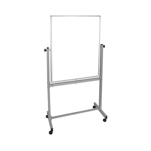 HOME IMPORTS EMPORIUM 30 in. L Mobile Dry Erase Whiteboard with Casters, Durable Metal Whiteboard for Schools and Offices