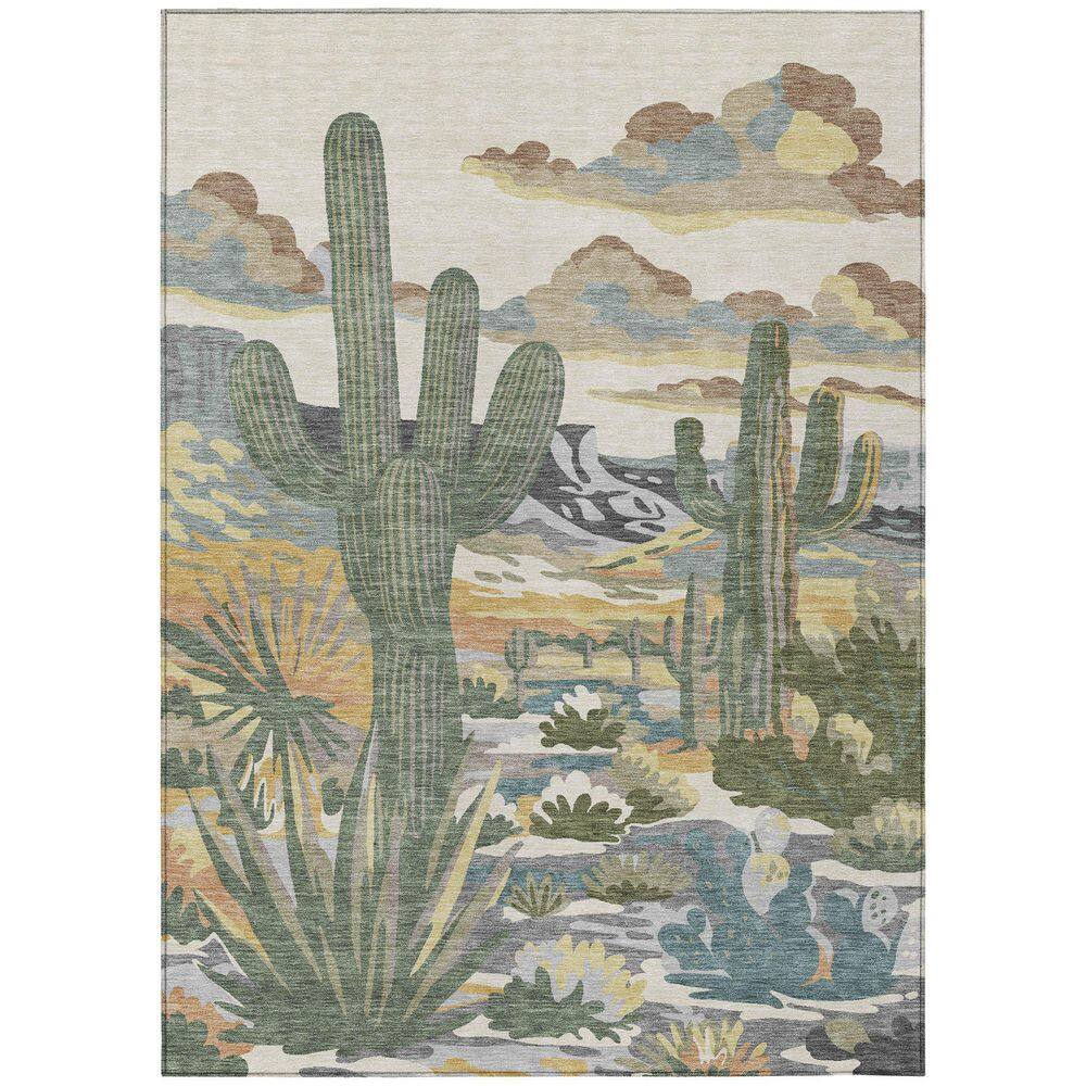 Chantille Machine Washable Indoor/Outdoor Abstract ACN2496 Beige 3 ft. x 4 ft. Area Rug price history on PriceWatchPro
