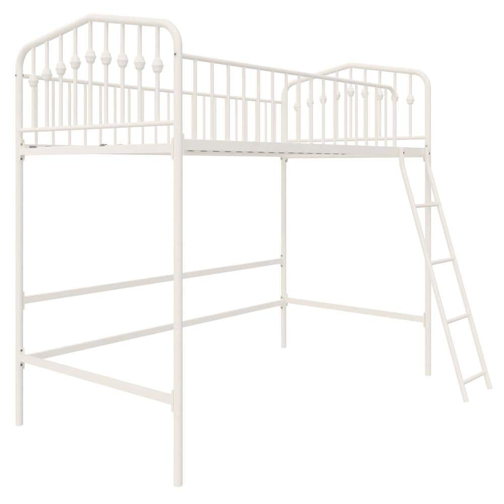 Novogratz Novogratz Bushwick Metal Twin Loft Bed, Off White 4615119N ...