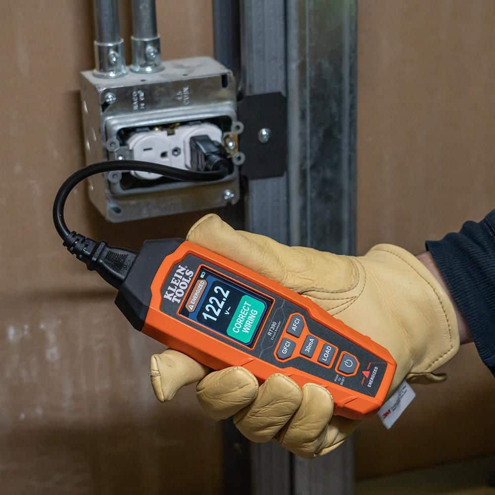 Orange ABS Plastic Digital Circuit Analyzer with LCD Display