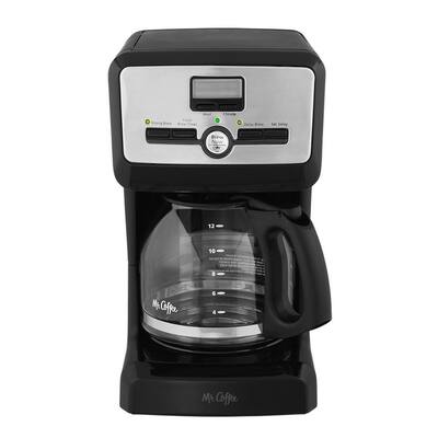 12-Cup Black Coffee Maker Programmable
