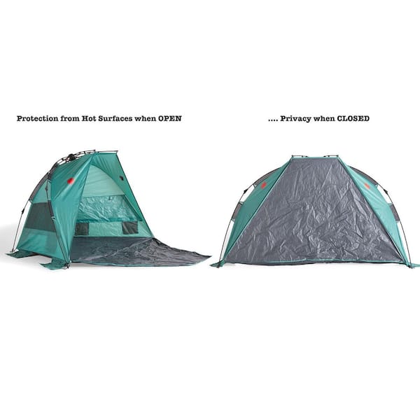 OmniCore Designs InstaShade XL 4 Pop Up Easy Set Up Tent Green 850008244476 Home Depot