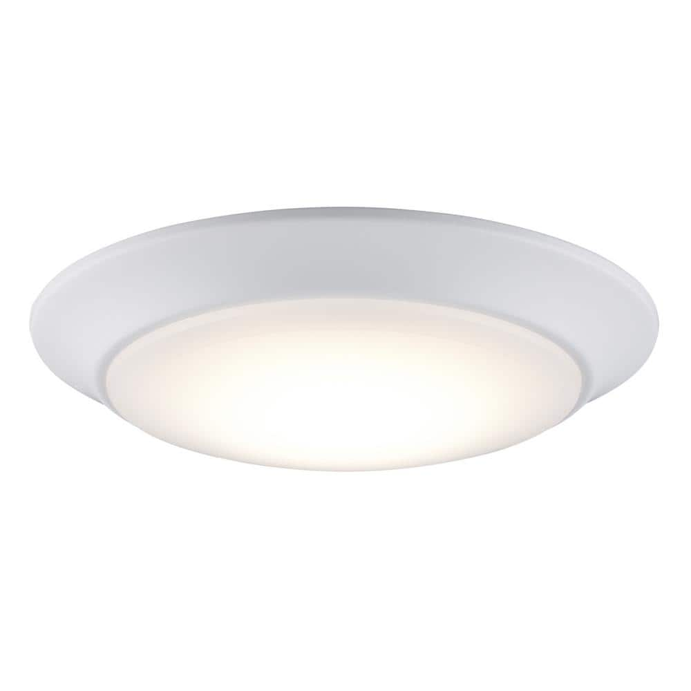 Bel Air Lighting Vanowen 7.5 in. White Integrated LED Miniature Disk ...