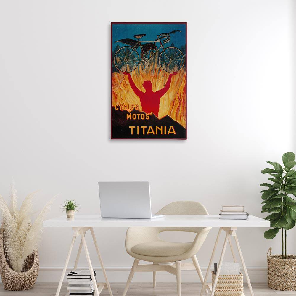 Vintage Dragon and Bicycle by Marcus Jules Unframed Typography Graphic Art Print 36 in. x 24 in. price history on PriceWatchPro