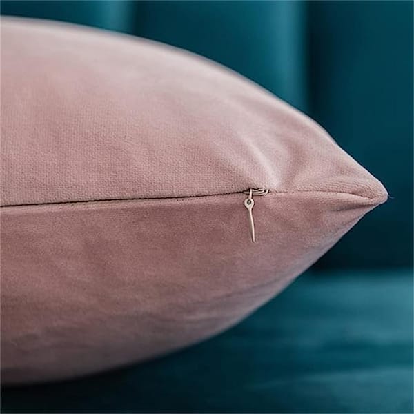 Dyiom Outdoor 22x22 Throw Pillow Covers Pink 2 Pack Cozy Soft Velvet Square Decorative Pillow Cases for Farmhouse Home Decor B07Y7X42WH The Home Depot