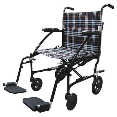 Medline Bariatric Transport Chair MDS808200BAR - The Home Depot