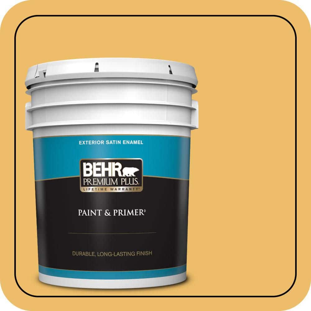 5 gal. Home Decorators Collection #HDC-MD-24 Luscious Lemon Satin Enamel Exterior Paint & Primer price history on PriceWatchPro