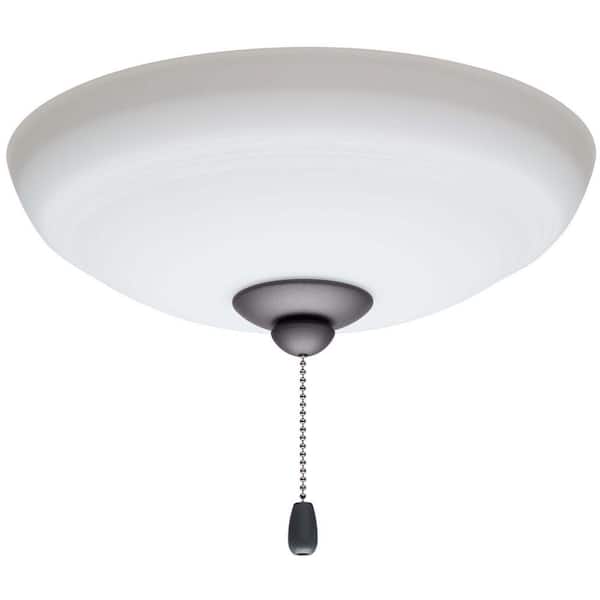 kathy ireland Ashland 1-Light Graphite Ceiling Fan Bowl LED Light Fixture