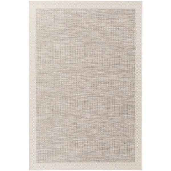 Livabliss Evonne Taupe 5 ft. x 8 ft. Indoor/Outdoor Patio Area Rug