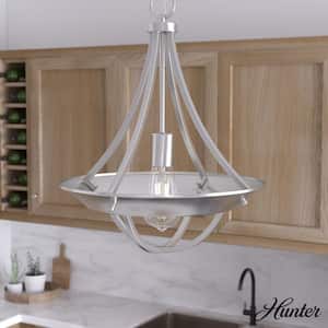 Perch Point 1-Light Brushed Nickel Candlestick Pendant Light