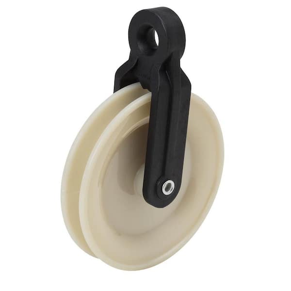 Everbilt 2-1/2 in. White Clothesline Pulley