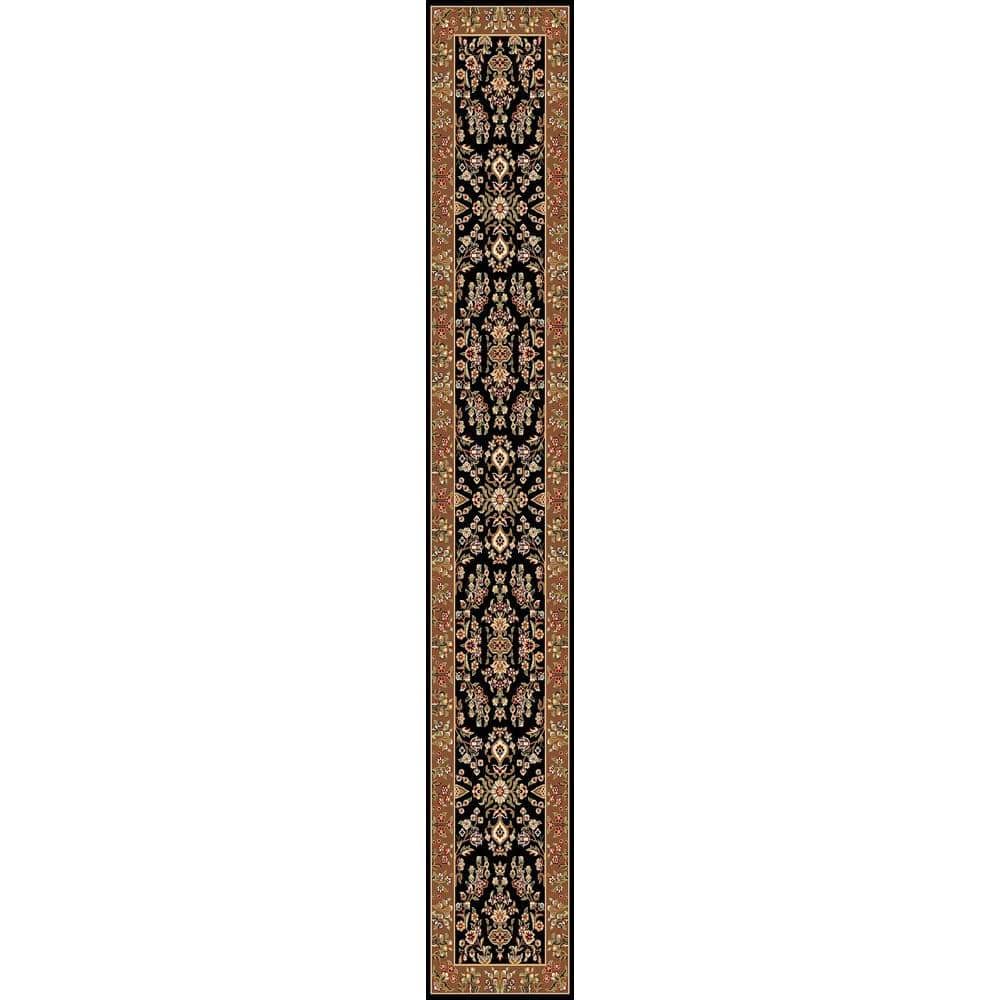 Lyndhurst Black/Tan 2 ft. x 22 ft. Border Runner Rug price history on PriceWatchPro