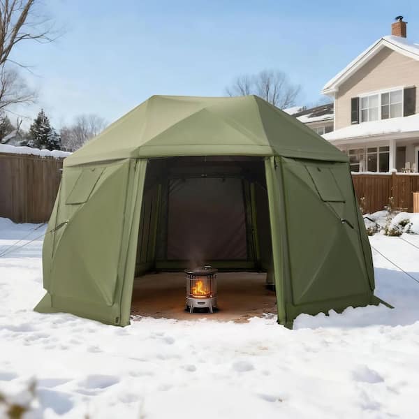 VEVOR Pop up Gazebo Screen Tent, 13 x 13 ft. 13-Sided Spherical