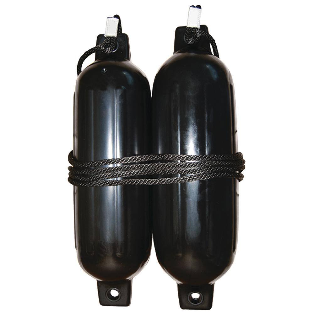 UPC 719249792811 product image for 6.5 in. x 23 in. Twin Eye Fender Kit With 2 Fenders and 2 Fender Lines Black | upcitemdb.com