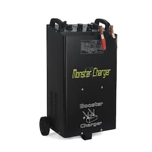 Monster 55 Amp 12-Volt/24-Volt Automotive Fast Jump Start Wheel Battery Charger for Car and Truck