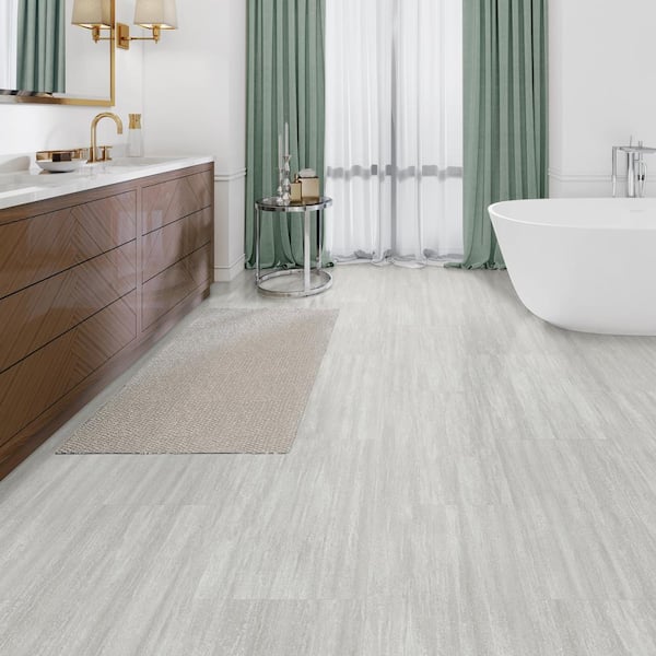 Lifeproof Capitola Silver 16 In W X 32 In L Luxury Vinyl Plank Flooring 24 89 Sq Ft Case I441103l The Home Depot