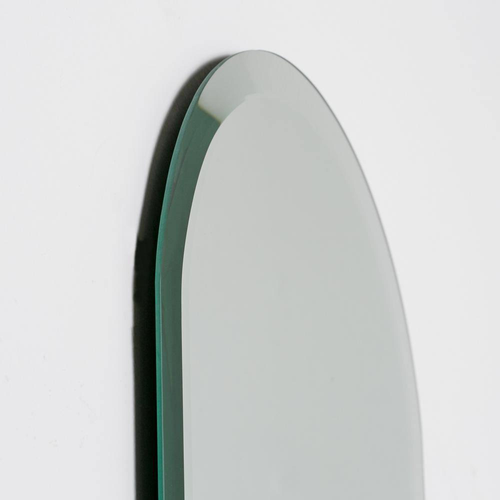 Khloe Frameless Rectangular Vanity Mirror with Beveled Edges