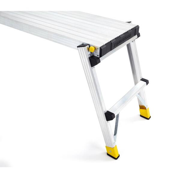 Gorilla Ladders - 47 in. x 12 in. x 20 in. Aluminum Slim-Fold Work Platform with 250 lb. Load Capacity