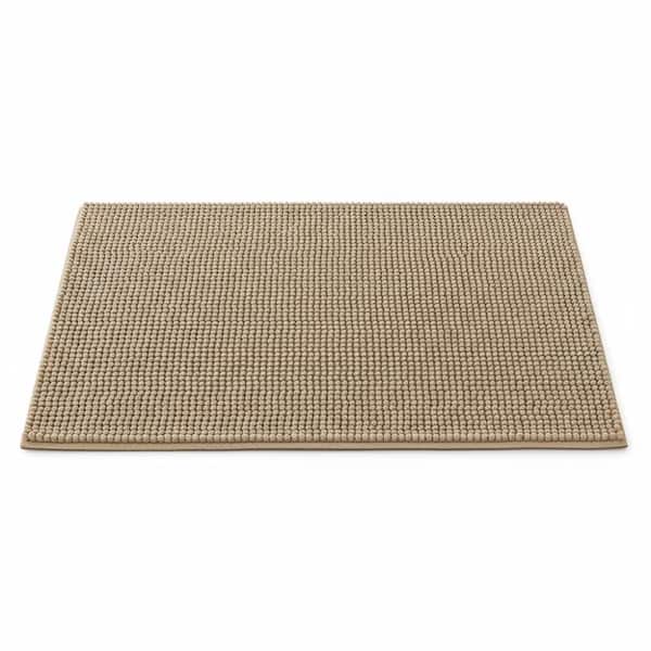 Beige 19 in. x 30 in. Indoor/Outdoor Dirt Trapper Door Mat-Washable, Non-Slip Entryway Rug