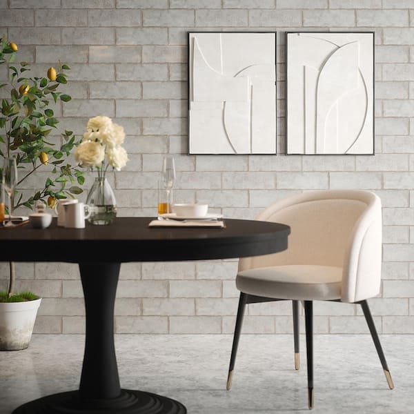 Reina Steel Gray 4 in. x 12 in. Gloss Subway Ceramic Wall Tile (10.98 sq. ft./Case) Reina Steel Gray 4 in. x 12 in. Gloss Subway Ceramic Wall Tile (10.98 sq. ft./Case)