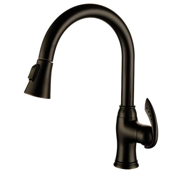 Unbranded Robbie Single-Handle Pull-Out Sprayer Kitchen Faucet in Oil Rubbed Bronze