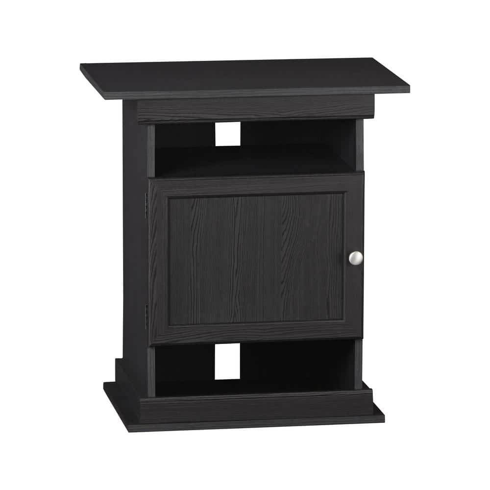 Black Oak Adjustable Aquarium Stand with Storage