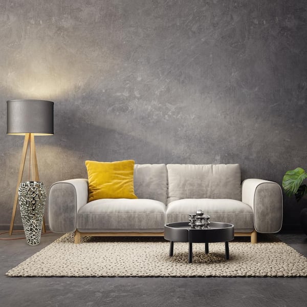 castellousa Silver 25 in. x 11 in. Aluminum Metal Modern Hollow Crave Amphora Flower Vase