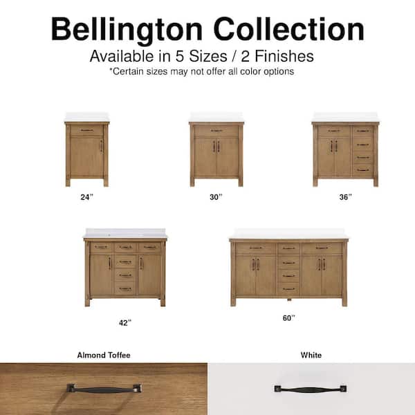 Home Decorators Collection Bellington 36 in. Single Sink White